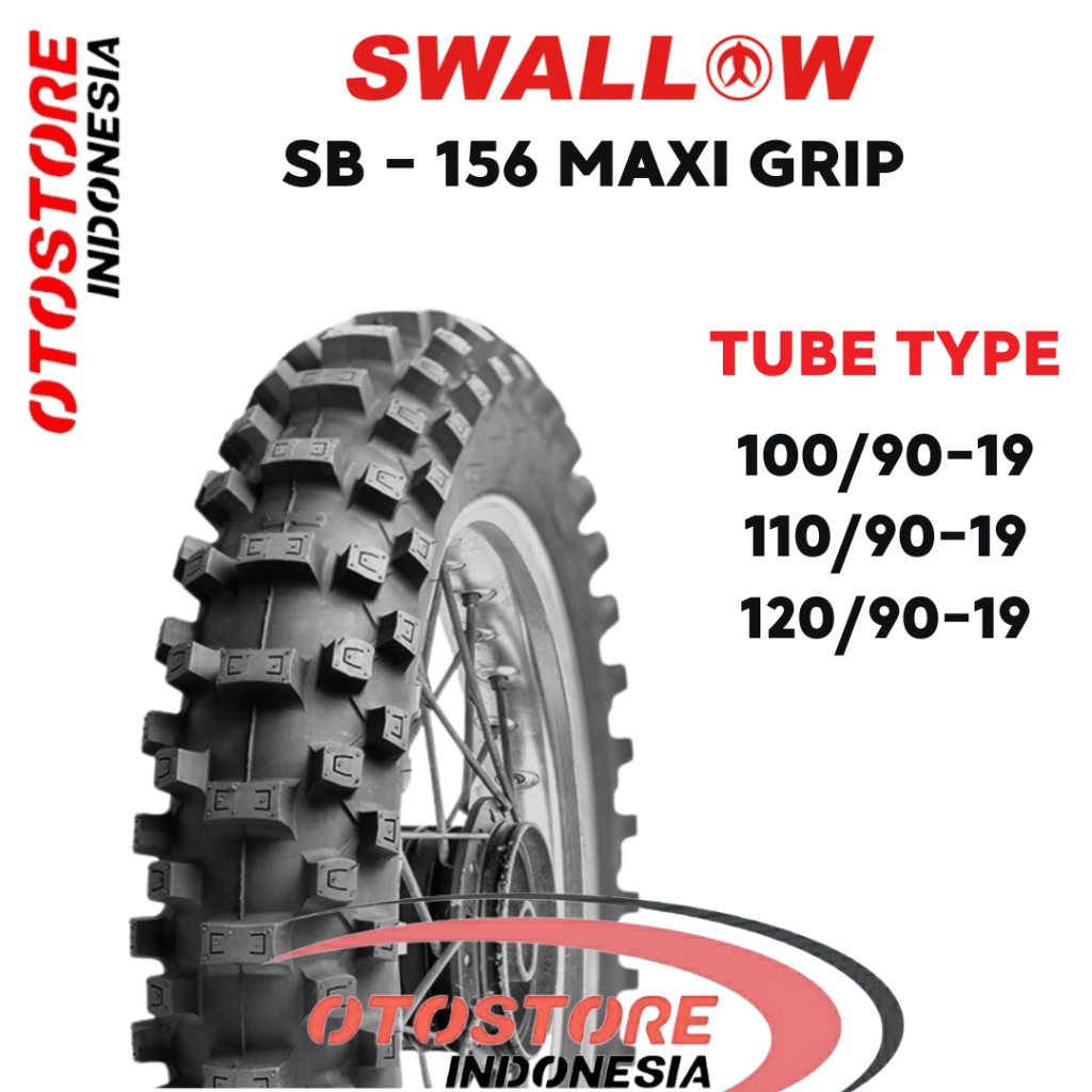 Ban Luar Motor Swallow SB-156 Maxi Grip SG1-R 100/90-19 110/90-19 SB156 RING 19 ban motor motocross 