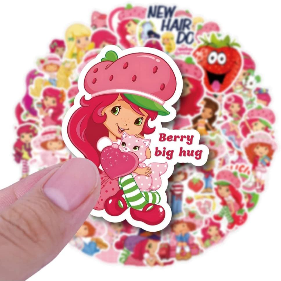 

Stiker Strawberry Shortcake Sticker WaterProof Premium lucuu isi 18 pcs