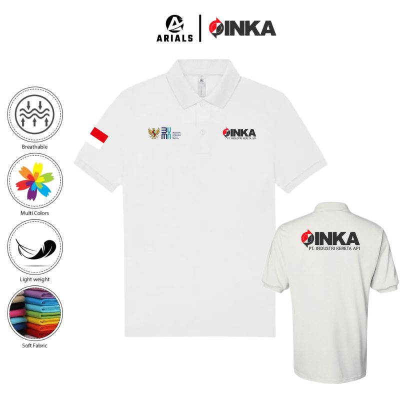 kaos polo catton PT INKA / PT INDUSTRI KERETA API