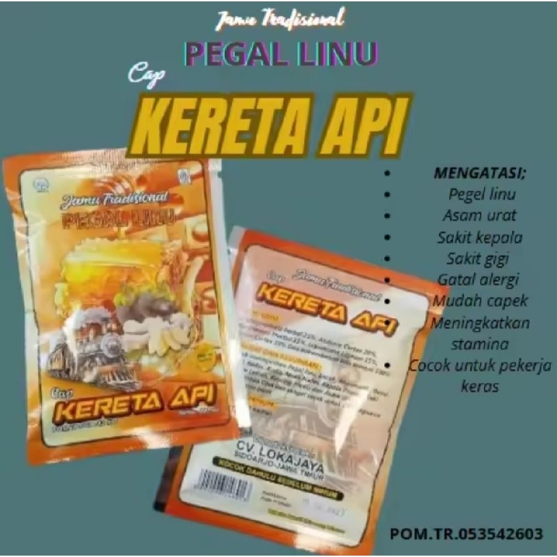 

Jamu Tradisional Cap Kereta Api Cair 100ml Sedia 6&12 Sachet