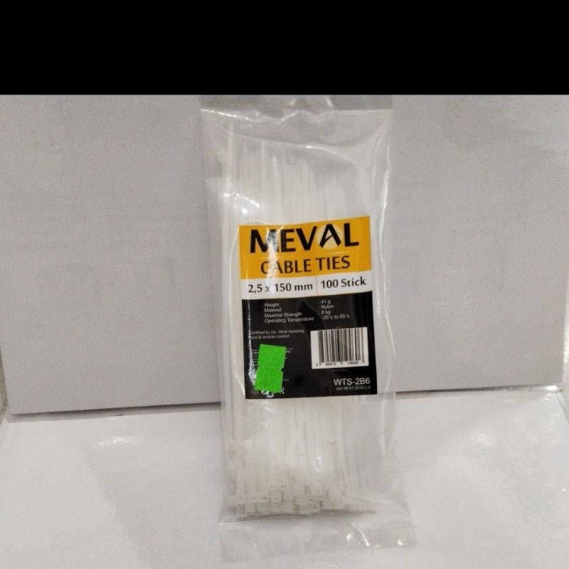 MEVAL CABLE TIES KABEL TIS KABEL TIES 2.5x150 MM
