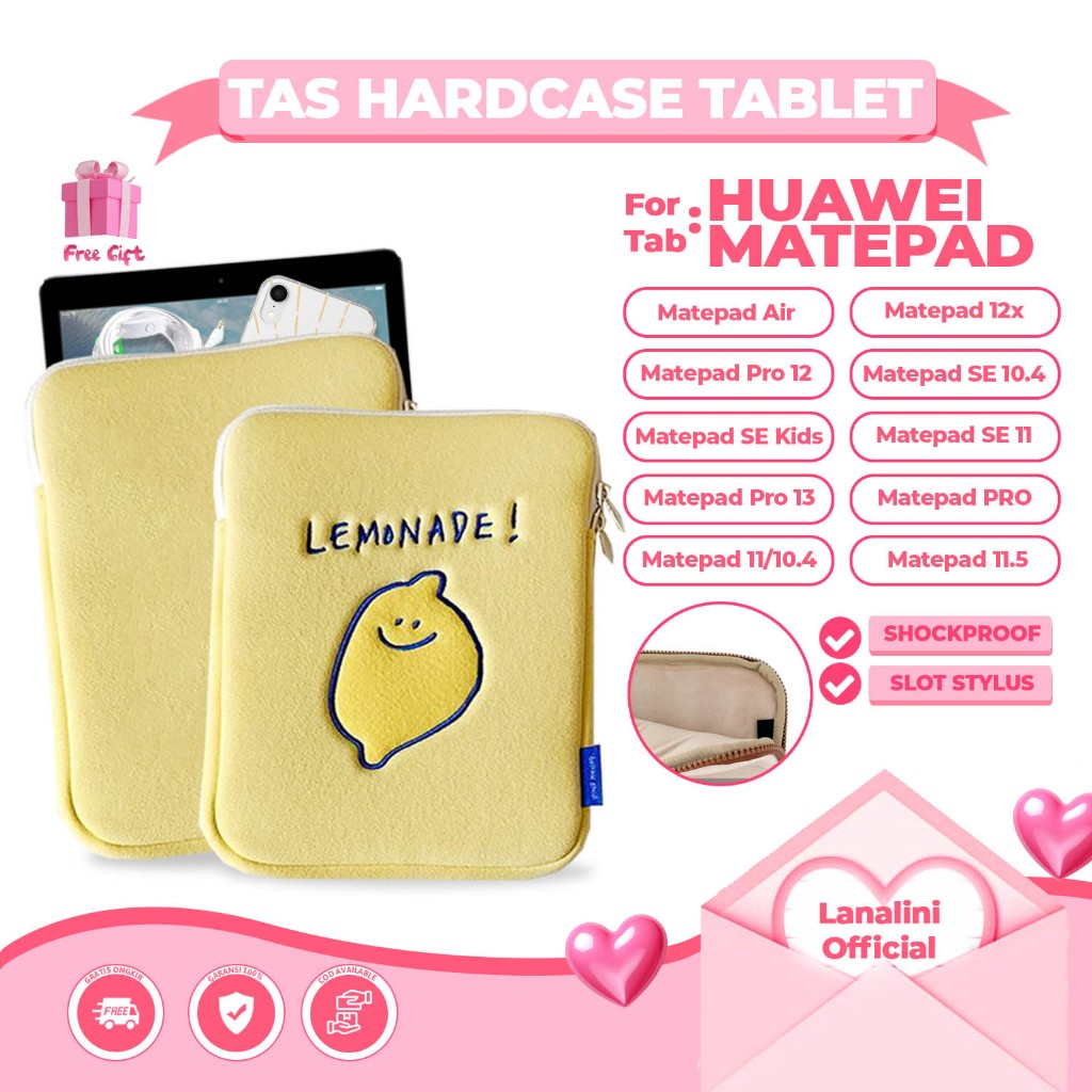 Tas Pelindung Case Tablet Huawei Matepad T10 9.7 T10S T8 T5 10.1 11 2023 Air 11.5 11,5 2023 SE 10.4 