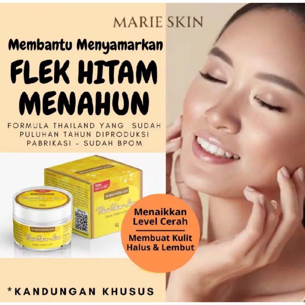 Marie Skin Lian Cream Original mengatasi flek hitam menahun sudah BPOM