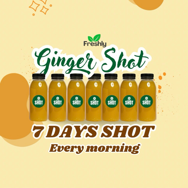 

Ginger shot turmeric wellness shot cold pressed