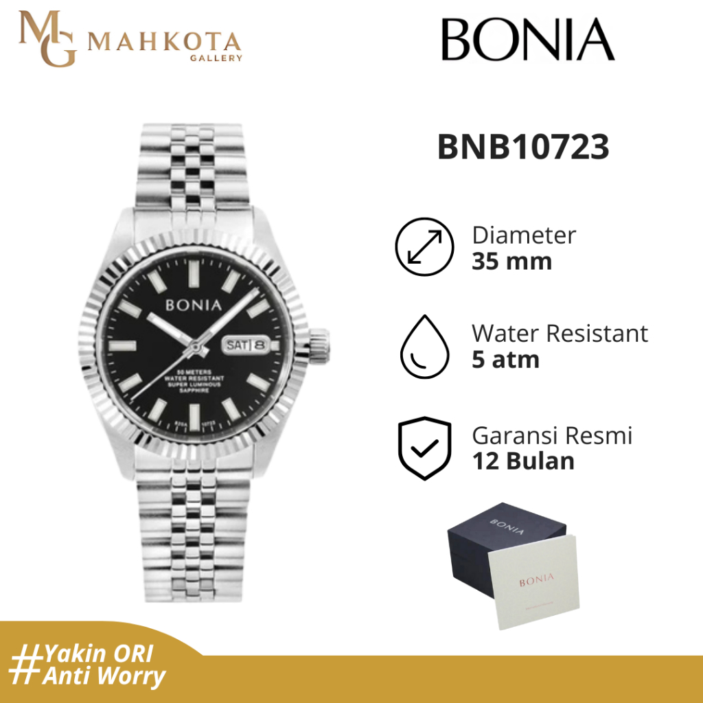 Jam Tangan Wanita Automatic Bonia Seri BNB10723 Original dan Bergaransi Jam Tangan Palembang