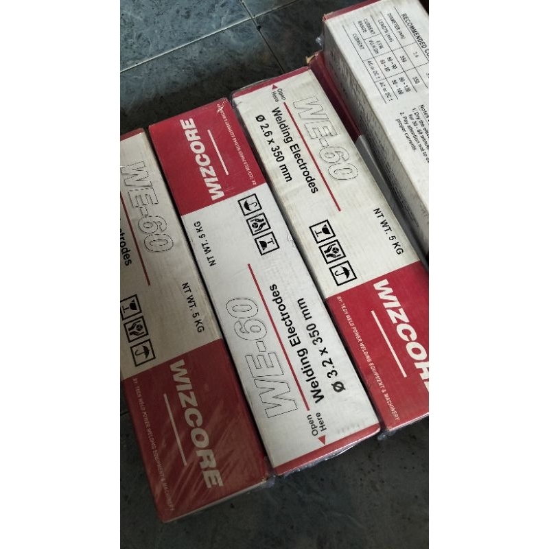 KAWAT LAS BESI WIZCORE AWS E6013 Size. 2.6mm 3.2mm