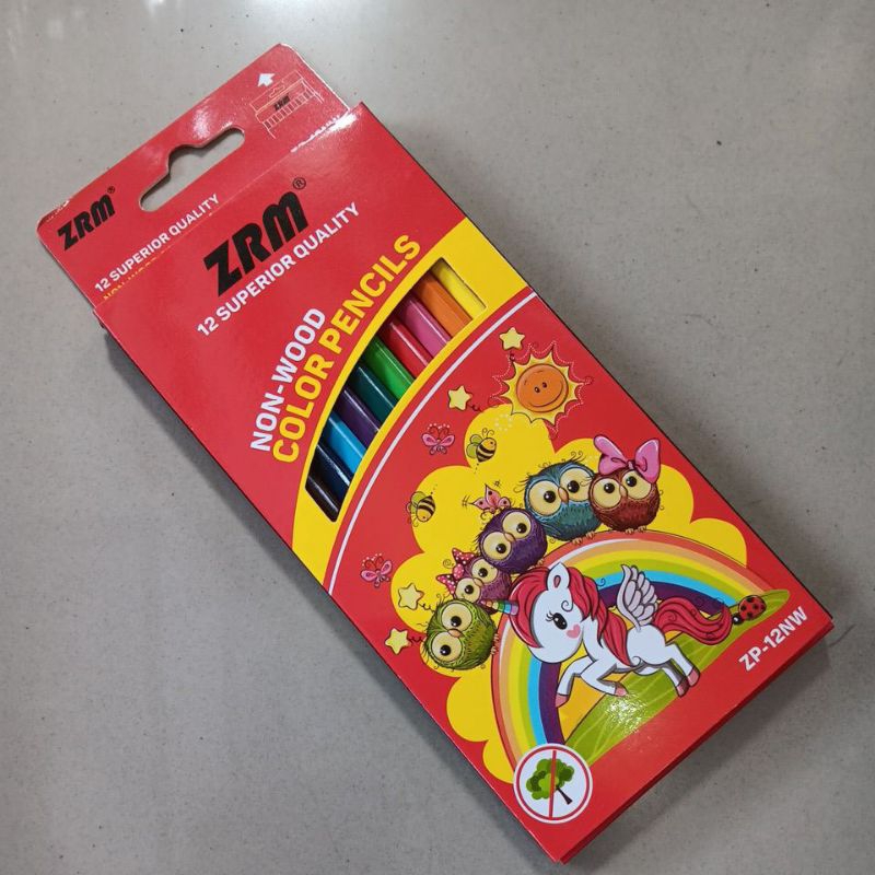 

Pensil 12 warna Panjang ZRM Murah Grosir