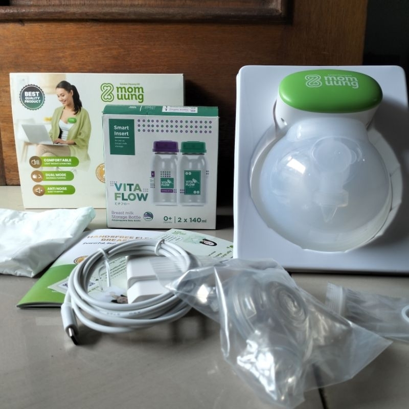 Preloved Pompa ASI Mom Uung / Breastpump portable mom uung Mooimom / Breastpump handsfree mom uung