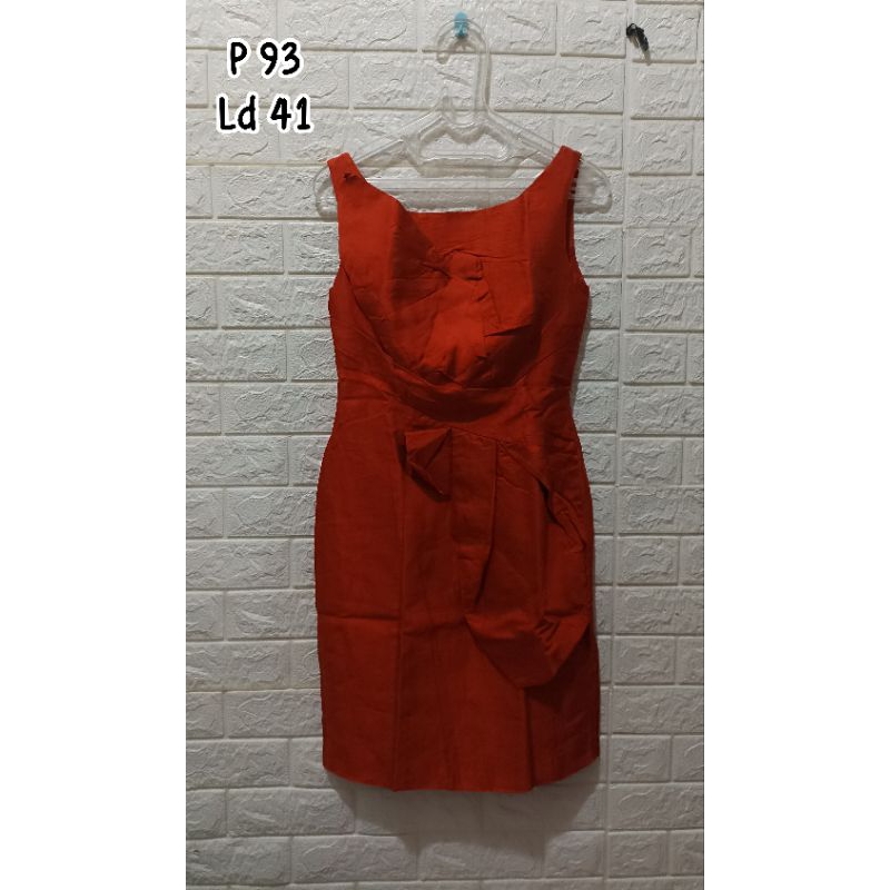 PL - dress pesta mewah merah wanita you can see pakaian formal party acara