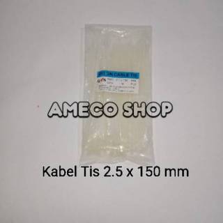 

Kabel Tis / Cable Ties 2.5 x 150 Putih