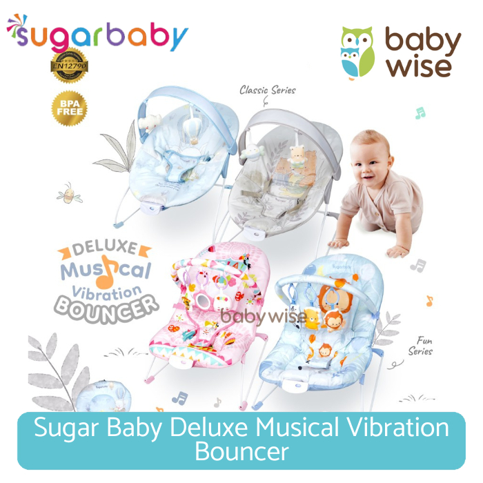 Sugar Baby Deluxe Musical Vibration Bouncer - Ayunan Bayi/Bouncer Bayi