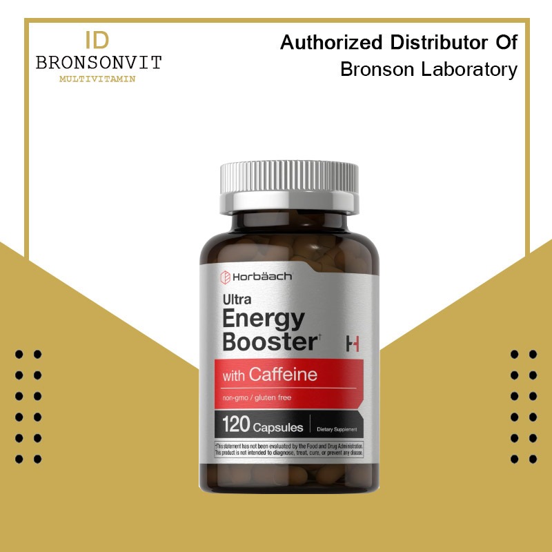 Horbaach Ultra Energy Booster With Caffeine - 120 Capsules Non GMO