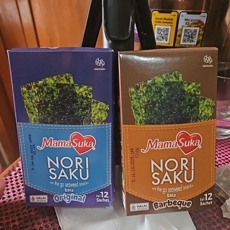 

Mamasuka Nori Saku Isi 12 Pcs ( Produk Baru)