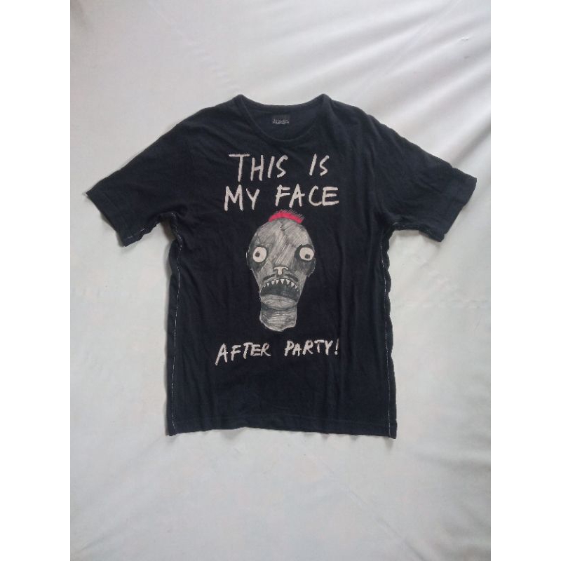 Kaos Zara Graphic black