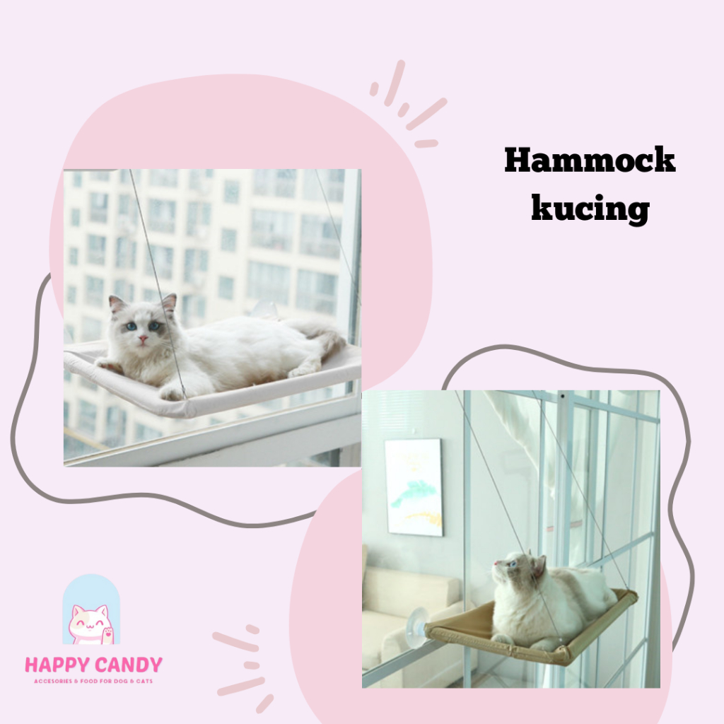 Hammock kucing tempat tidur kucing kursi hammock jendela kucing Tempat tidur besar untuk kucing
