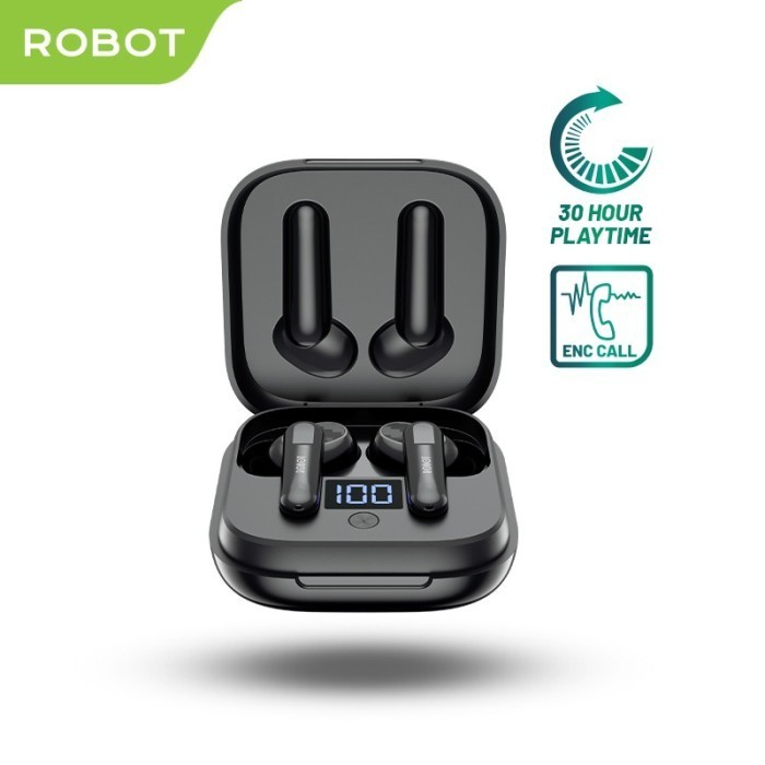 ROBOT T40NC Earphone Bluetooth Tws In-Ear Deep Rich Bass