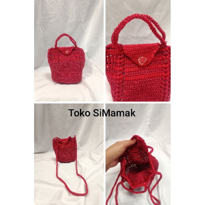 Tas rajut tas handmade  slingbag rajut slingbag handmade tas