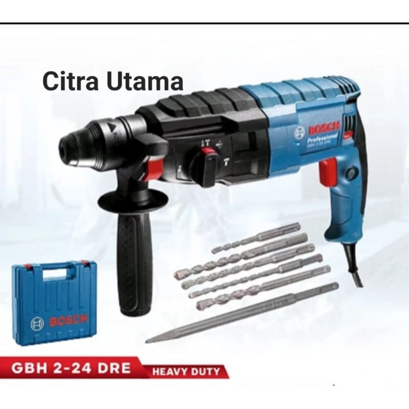 Mesin Bor Bobok Tembok Beton BOSCH GBH2-24DRE GBH 2-24 DRE GBH 2 24 DRE ROTARY HAMMER