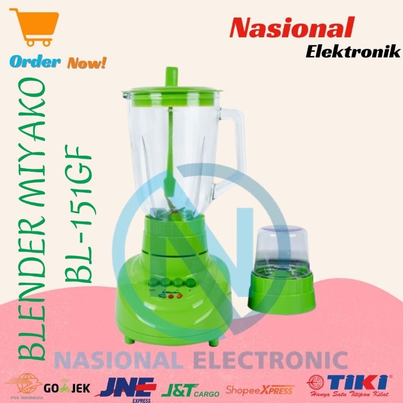 Blender Miyako BL 151 GF/Blender jus dan bumbu miyako BL 151GF/Blender miyako 1.5ltr BL-151GF/ BLEND