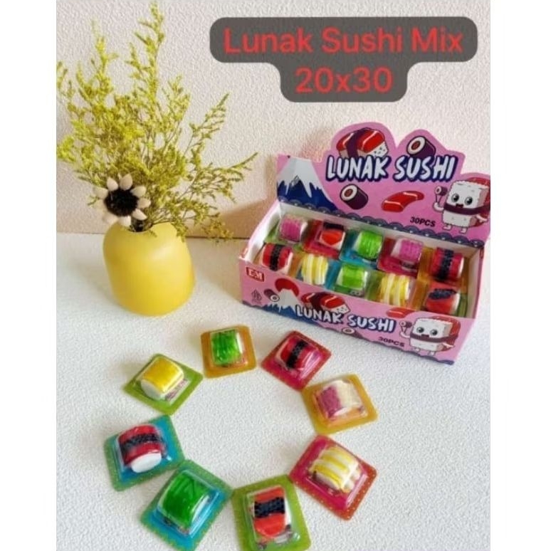 

Permen lunak sushi mix isi 30pcs