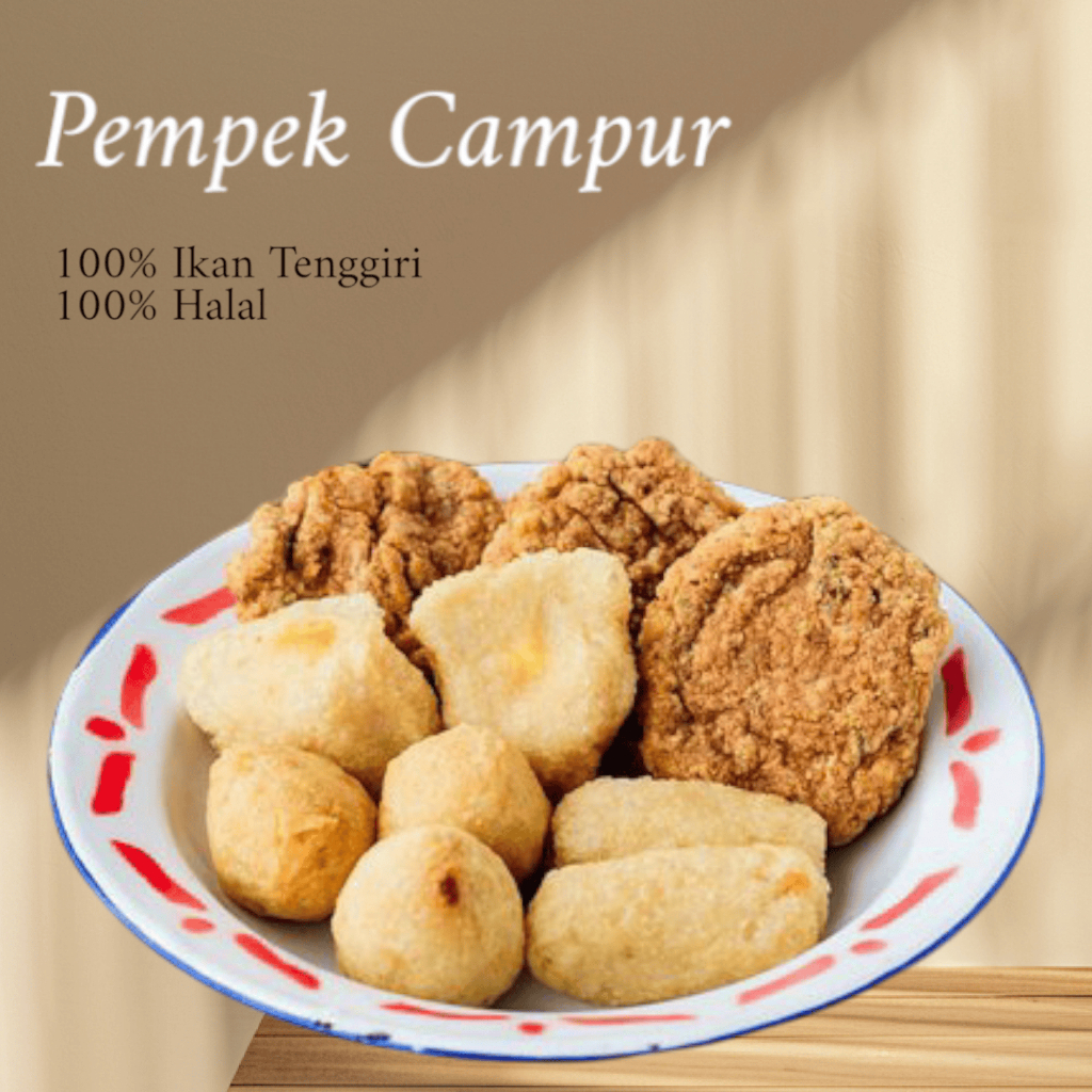 

Pempek Campur premium isi 10pc - Pempekkemplang33