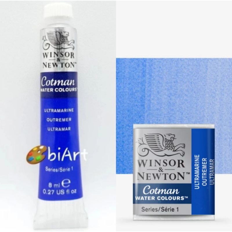 

Cat Air Cotman Water Colour Tube 8ml / Half Pan Ultramarine Winsor & Newton
