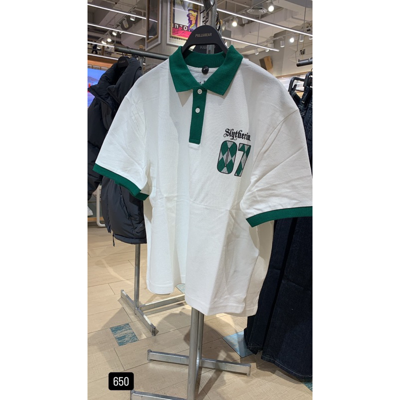 Kaos pull&bear slytherin Harry Potter baju Harry Potter Pull and Bear