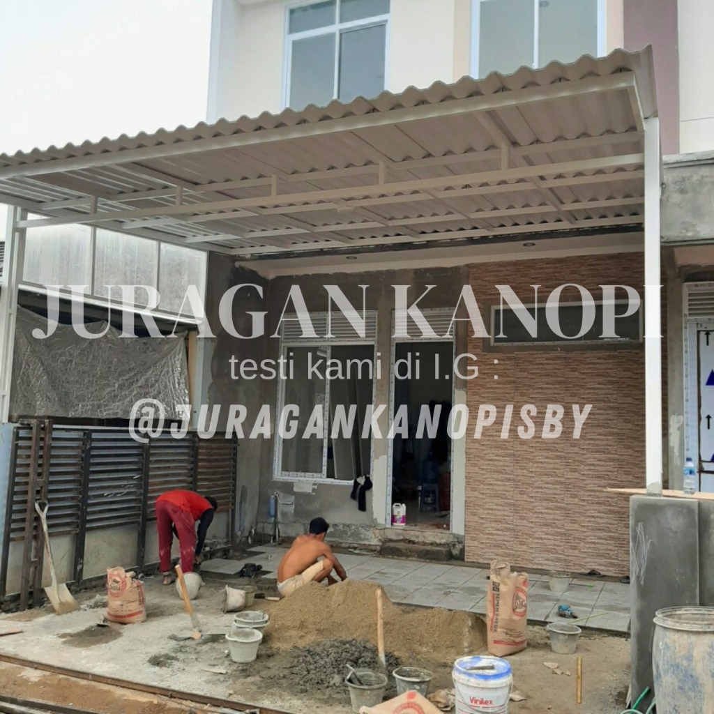 Kanopi murah atap Alderon rs minimalis surabaya