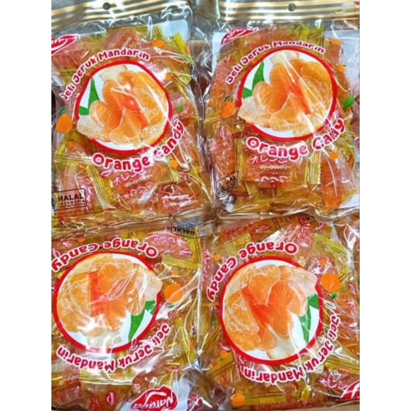 

jelly Naraya jeruk 30pcs// jeruk Mandarin //jelly jeruk Naraya 500gr