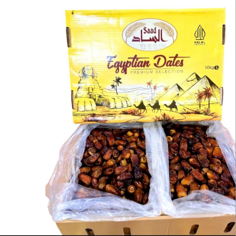 

Kurma Mesir Saad Egyptian Dates 1 Kg | Saad Egyptian Dates