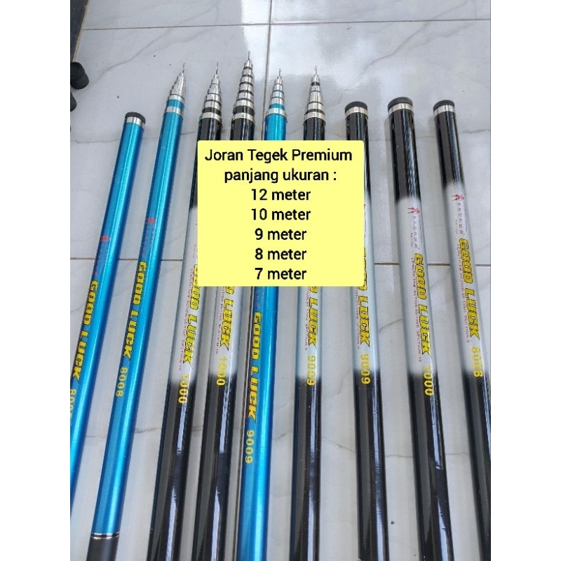 Joran Tegek 12 meter Ruas Panjang 1 meter, Joran Tegek Pancing Bendera Sholawat/Kampanye/Partai/Bola