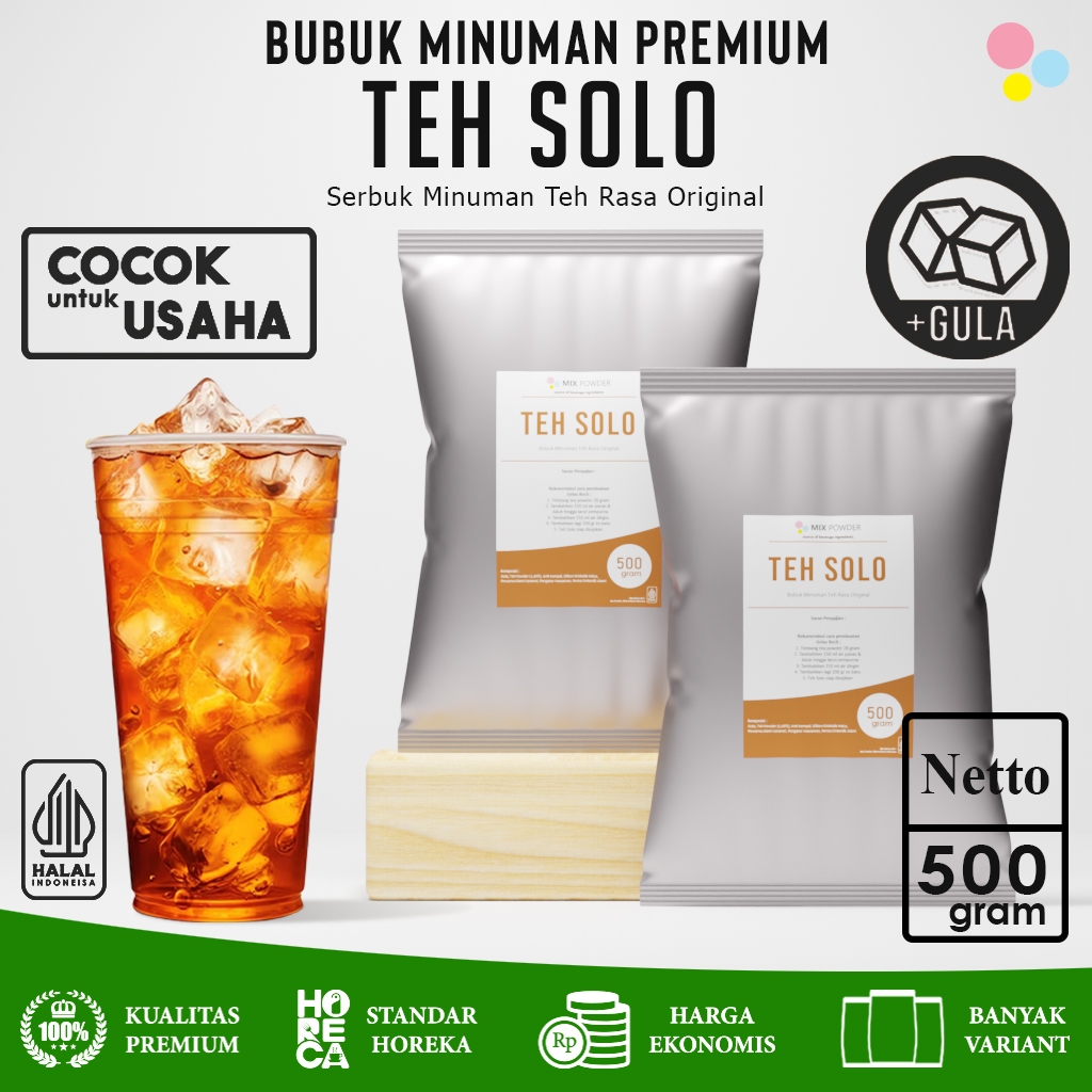 

Bubuk Minuman Teh Solo Original Tea Powder Serbuk Minuman Teh 500 Gram