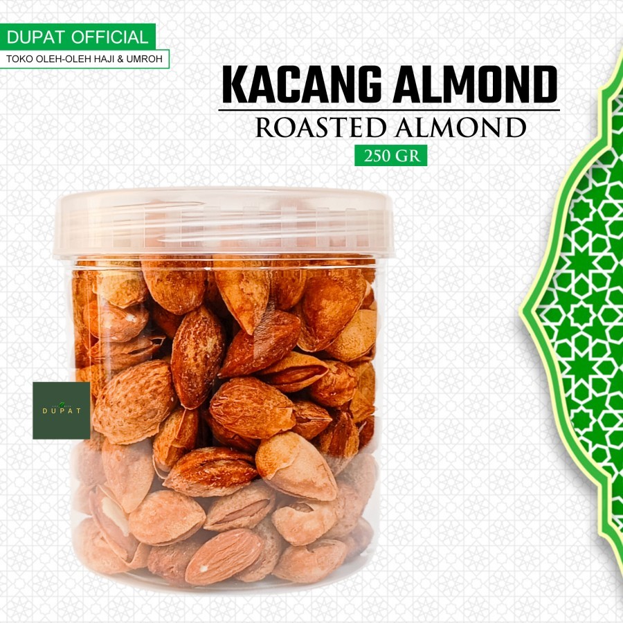 

Kacang Almond Panggang Kupas / Kulit / Roasted Almond 250 gr