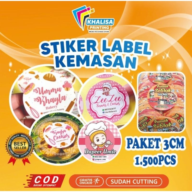 

STIKER KEMASAN 3CM DAPAT 1.500PCS SUDAH POTONG
