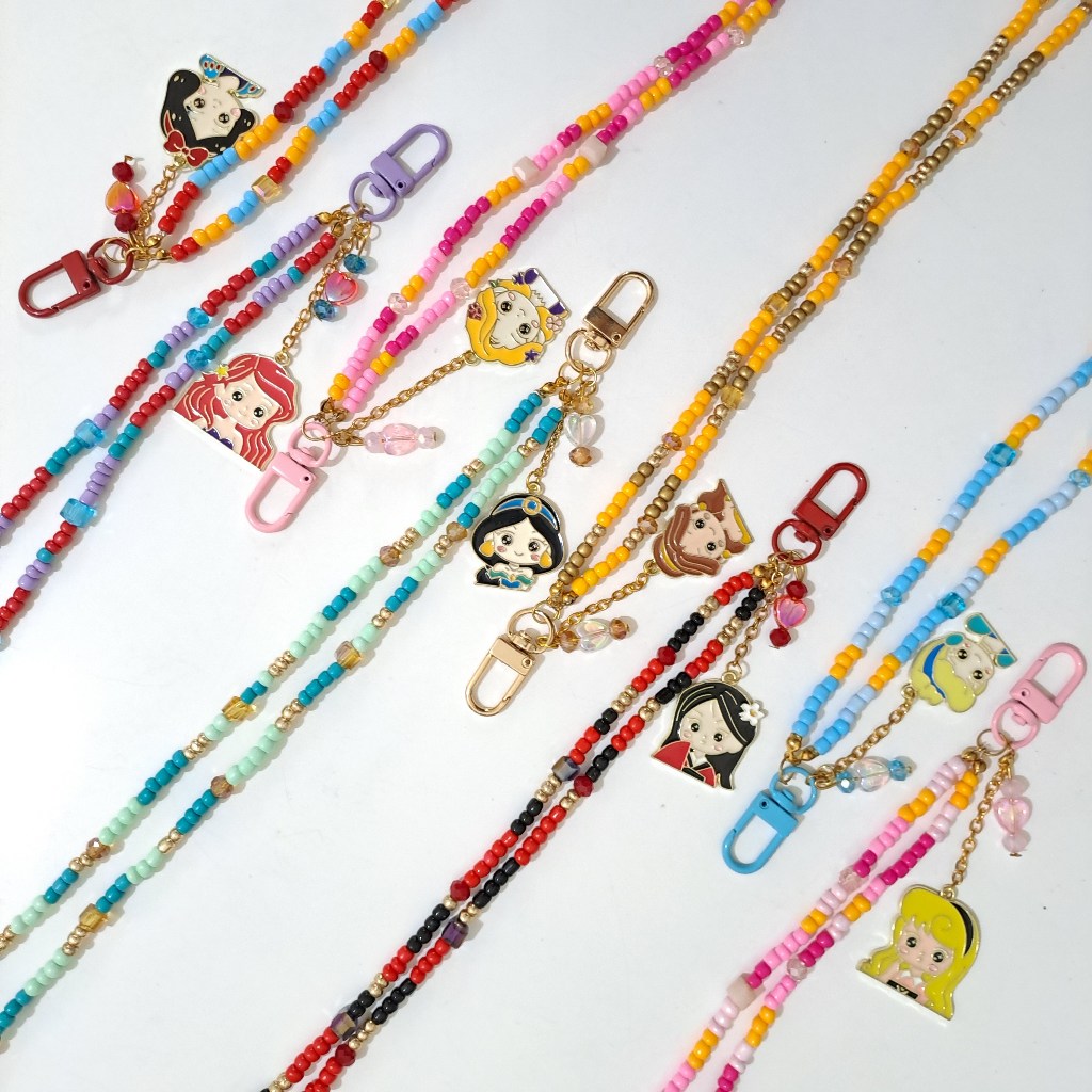 

Lanyard ID Card Princess Charm Edition Stainless Steel - Name Tag Card Holder / Gantungan ID Card / Hadiah Kado Souvenir