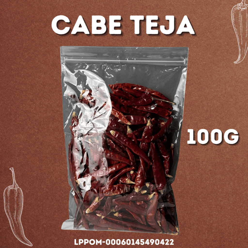 

Cabe Teja Cabe Kering 100 GR Tanpa Tankai