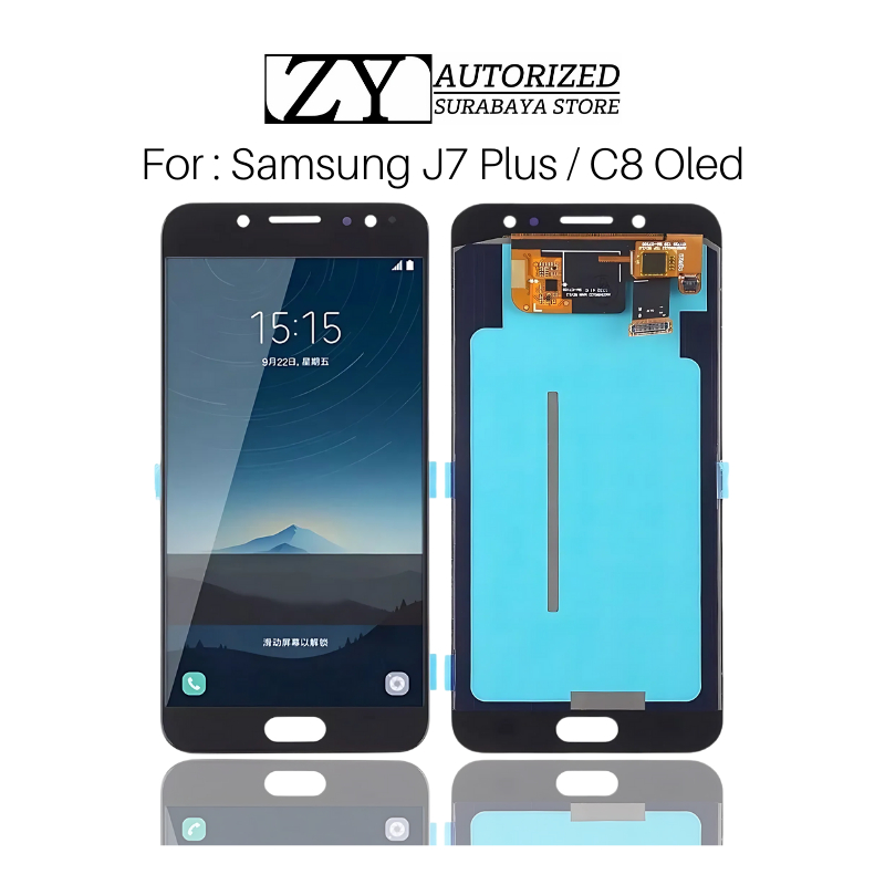 ZY - Lcd Samsung J7 Plus / C8 Oled Fullset Toucscreen Original