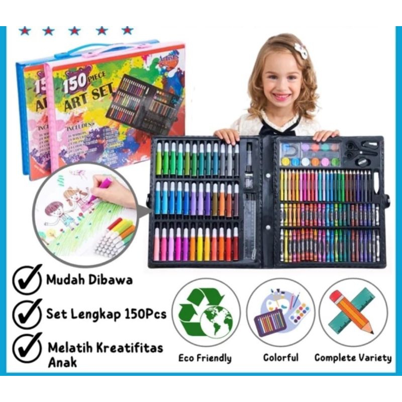 

crayon set 150pc pensil mewarnai anak