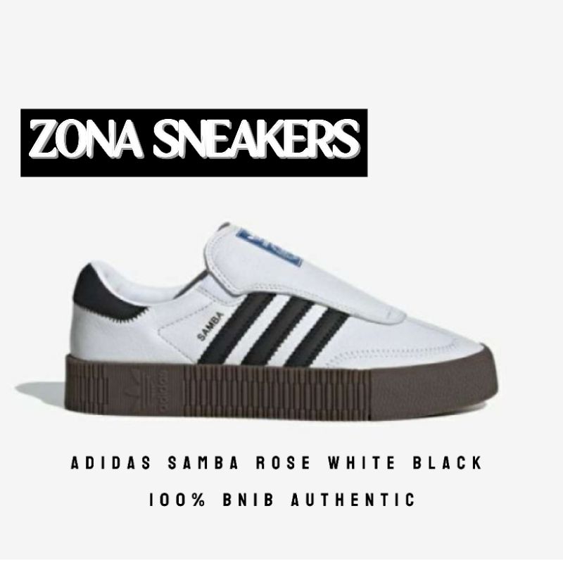 Sepatu Adidas Samba Rose White Black