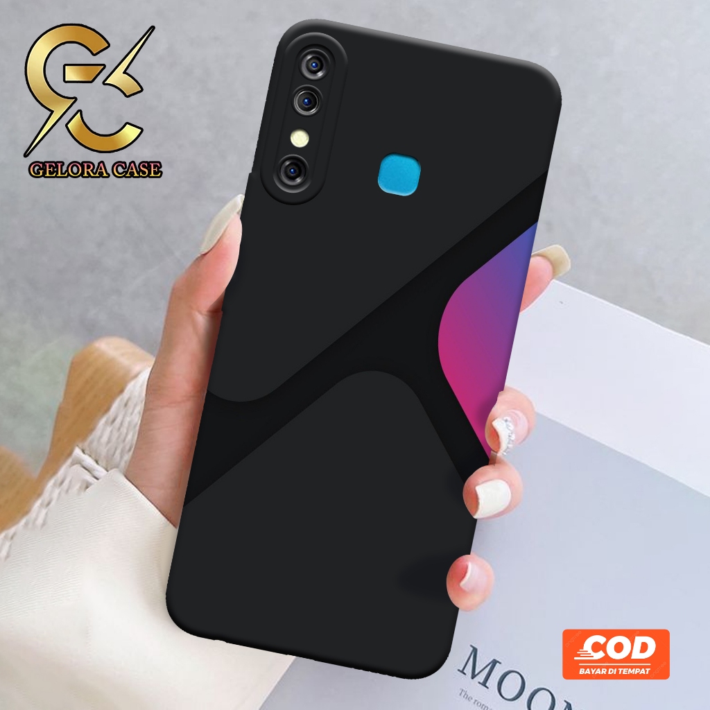 Softcase Infinix Hot 8 - Geloracase - Casing Infinix Hot 8 - Motif case Abstrak -Infinix - Softcase 