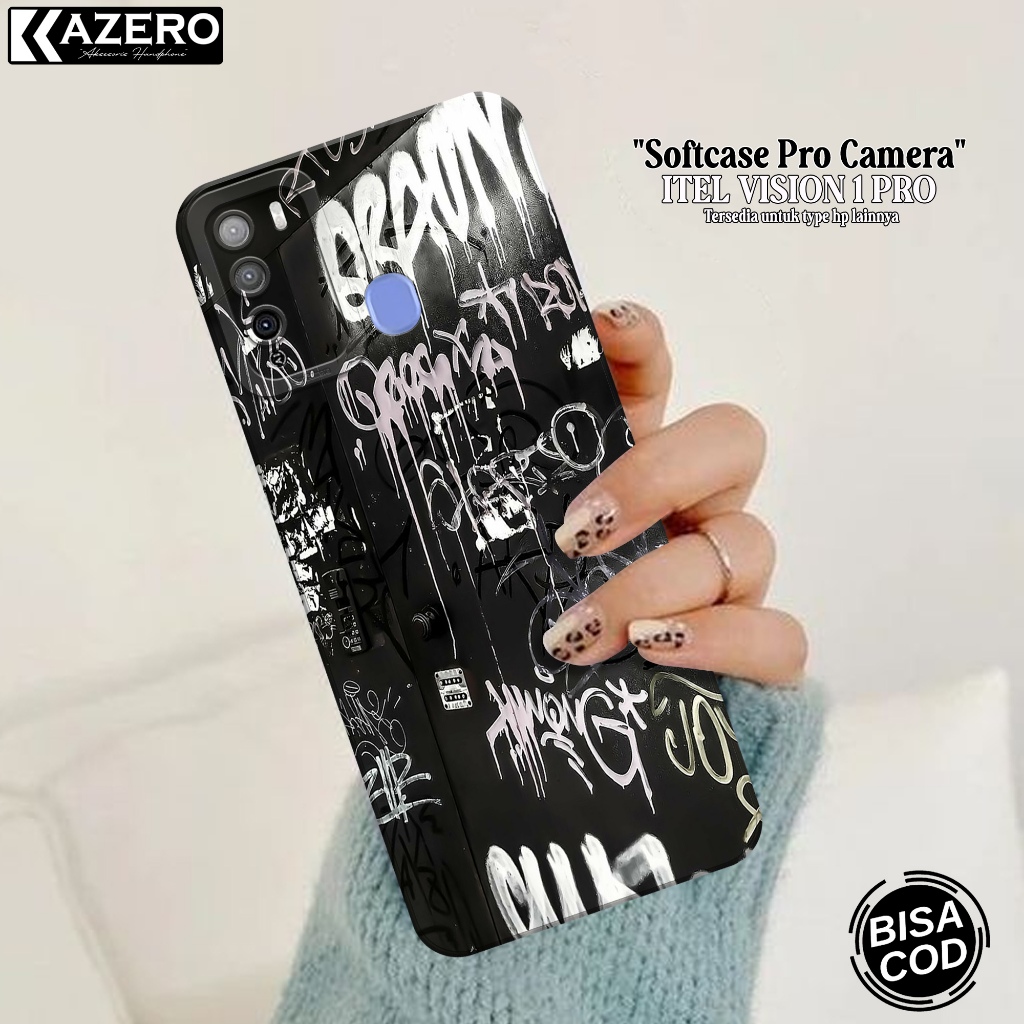 Case Hp Itel Vision 1 Pro - Fashion Case Aesthetic - Pro Camera - Softcase - Softcase Itel Vision Pr