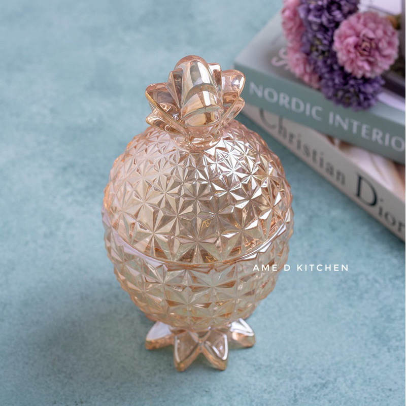 Toples nanas kristal gold capodimonte tanggung