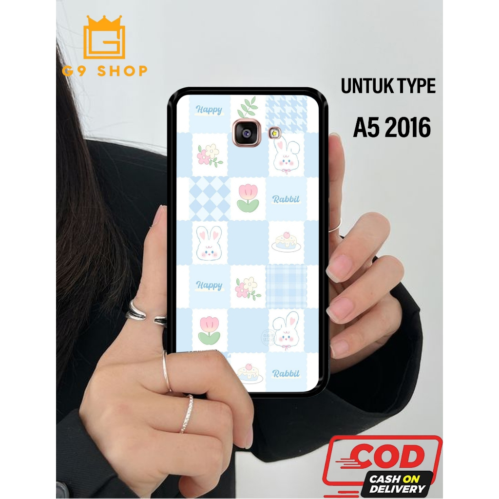 [gnine_case]case samsung a5 2016- case Glossy-Pelindung )case( blue aesthetic )softcase hp-case hp-c