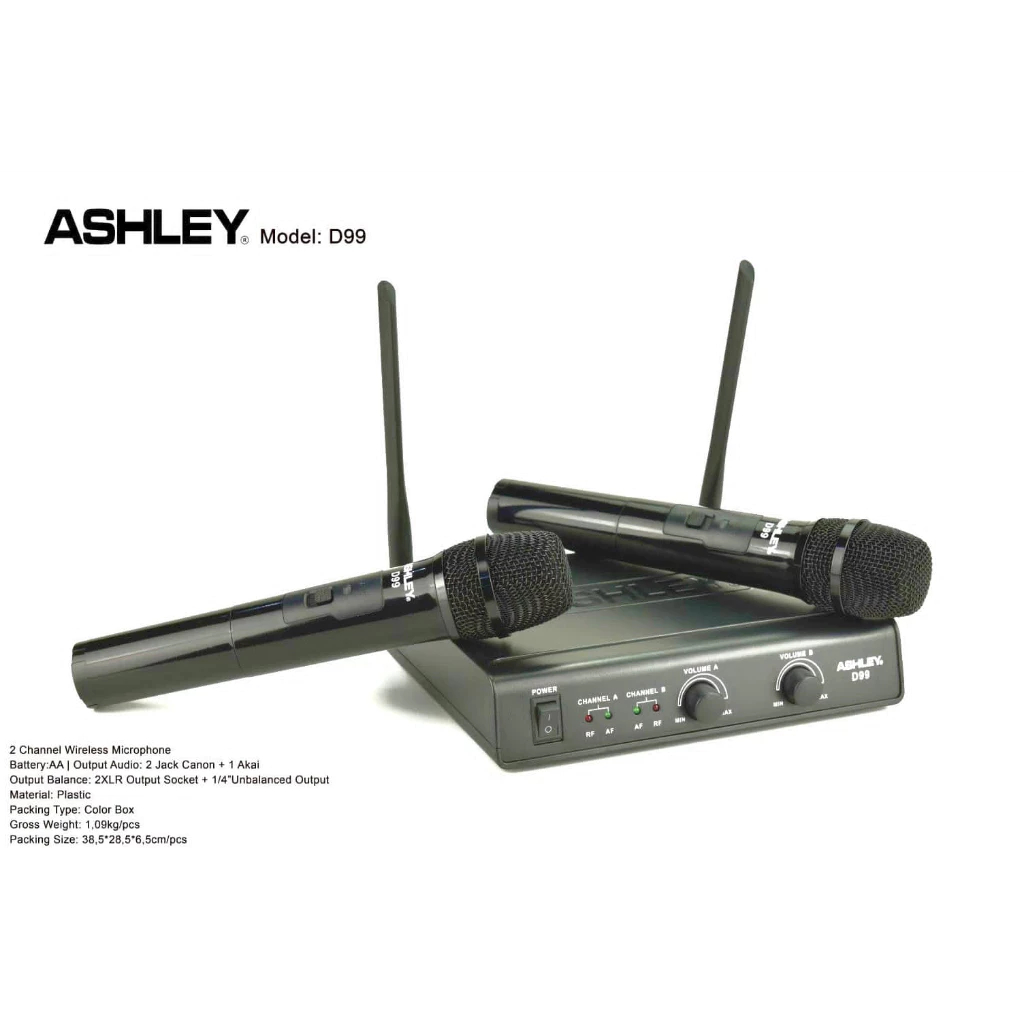 Ashley Model D99 Microphone Wireless