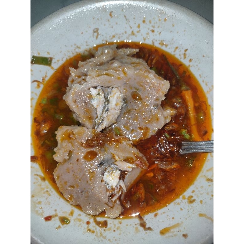 

baso ikan malingping jumbo isi ikan( isi 2 baso)