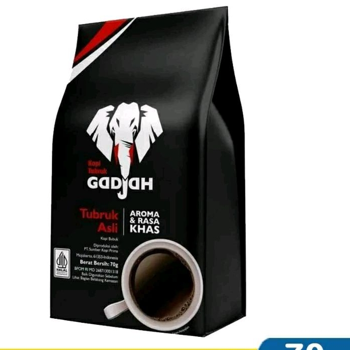 

Gadjah Kopi Tubruk Asli 60G