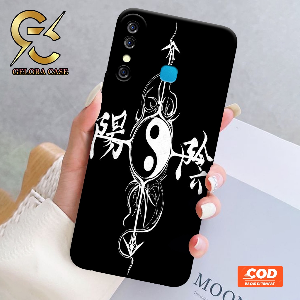 Softcase Infinix Hot 8 - Geloracase - Casing Infinix Hot 8 - Motif case Yinyang -Infinix - Softcase 