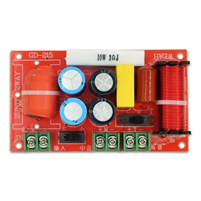 Crossover Pasif 2 Way Mid Middle & Treble / Midrange & High GD215