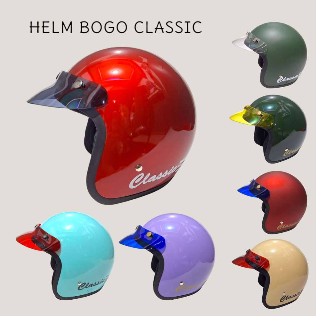 Helm Bogo Classic|Helm Bogo Dewasa|Helm Bogo Pria Wanita