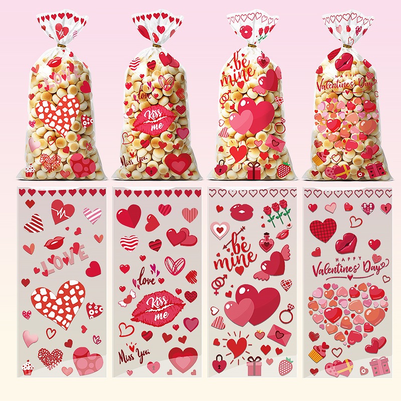 

Plastik Cookies - Permen - Coklat Goodie bag Valentine Day's Untuk Bungkus Souvenir